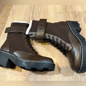 Calvin Klein combat boot NIB 8.5m Arabel2